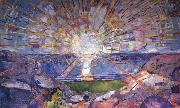 Edvard Munch the sun oil painting artist